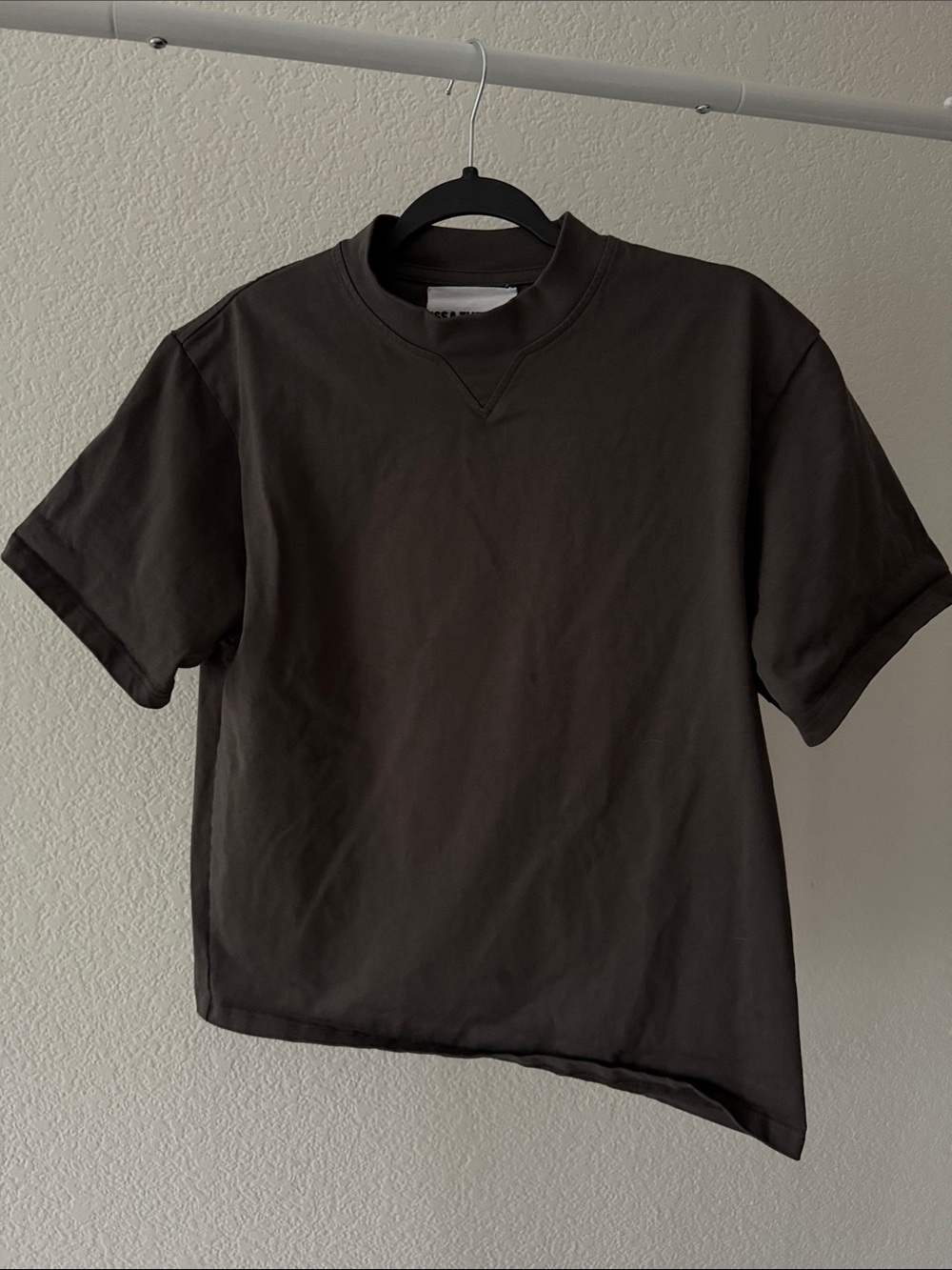 Issa Turner women’s Short-Sleeve Crewneck Shirt in slate gray